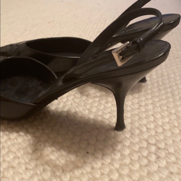 Prada 65 Leather Slingback Pumps - Picture 5 of 6